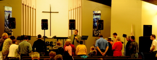 Altar call at Laurel, MT