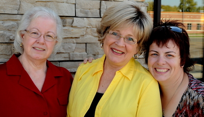 Mary with her mom, Mary Ann, and Gloria