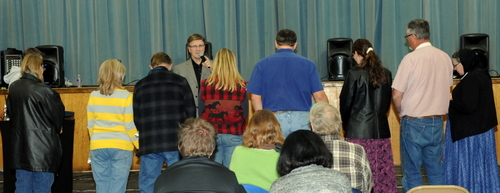 Altar call at Roundup, MT