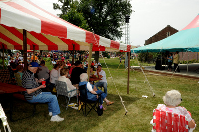 tents at the T-bone festival