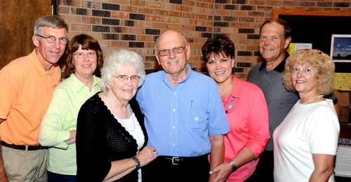 The Peterson family with Orville & Laverne