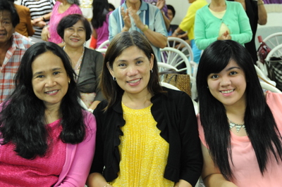 joyous ladies at Jesus Cares Ministry