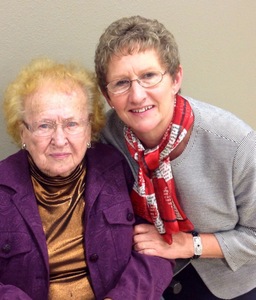 Pastor's wife, Mary Donnell with my mom, Julie Brooks