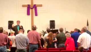 Altar call in Wagner, SD