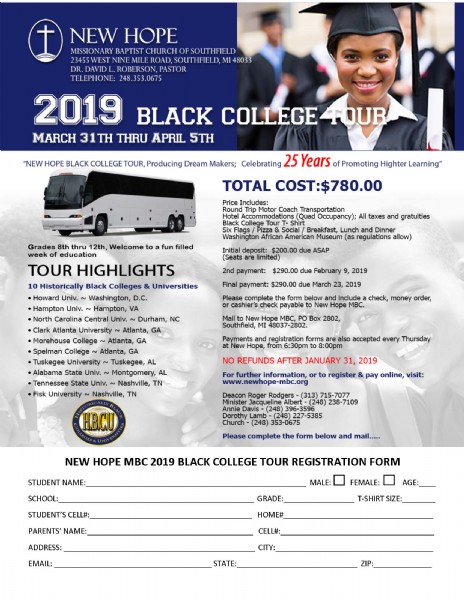 2019 Black College Tour