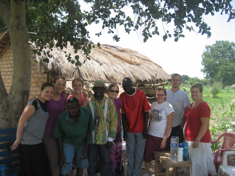 NU Team outside Pastor David's home in She II, SW Chad, in 2009.