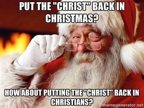 Put Christ back in Christians