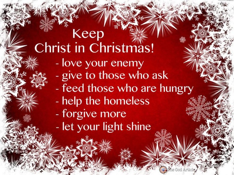 Keep Christ in Christmas