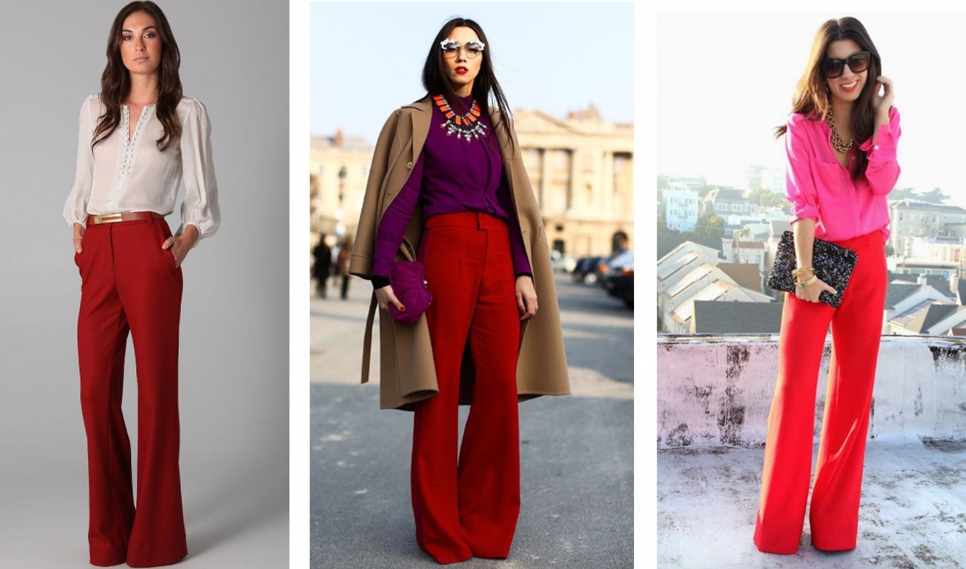 red pants outfit ideas