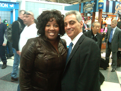 Evg. Riley and Mayor Rham Emanuel