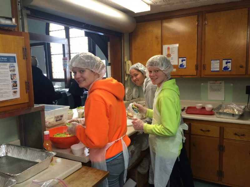 Cornwall Youth Group at Soup Kitchen