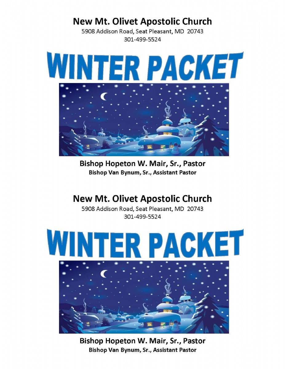 Winter Packets - 2025