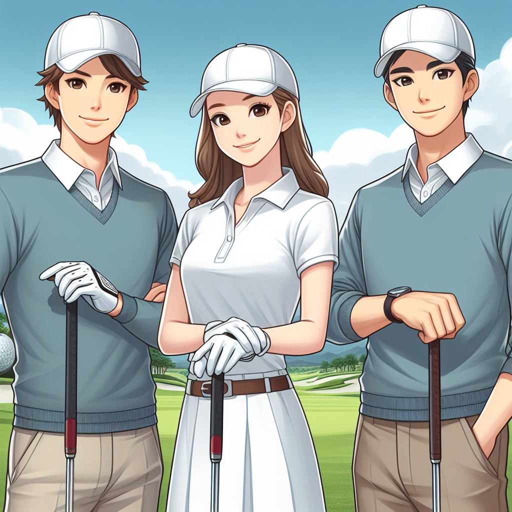 golfers in proper attire