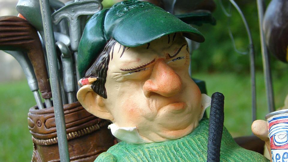 grumpy golfer
