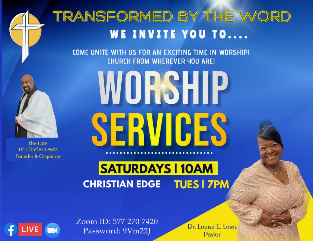 Saturday Worship - Transformed by the Word