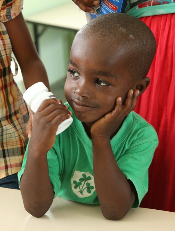 Child receiving medications
