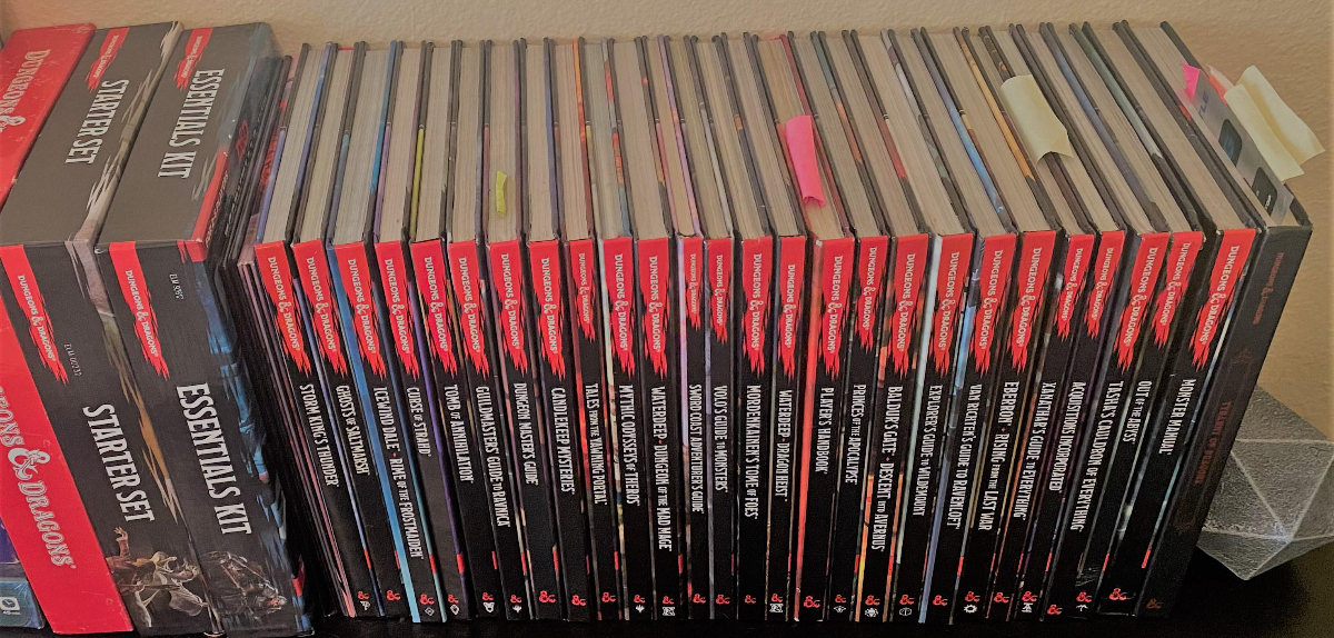 TTRPG books and adventures