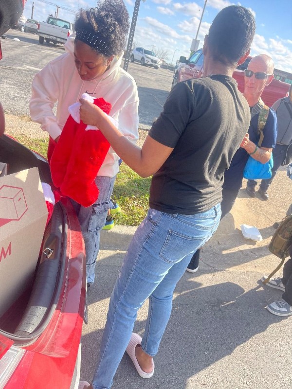 Eleven and 1 Mothers Day gift basket outreach, DFW area