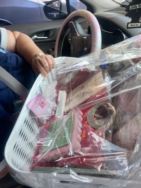 Eleven and 1 Mothers Day outreach event, gift baskets for single mothers