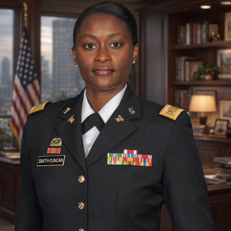 Angela Smith-Duncan during her U.S. Army service