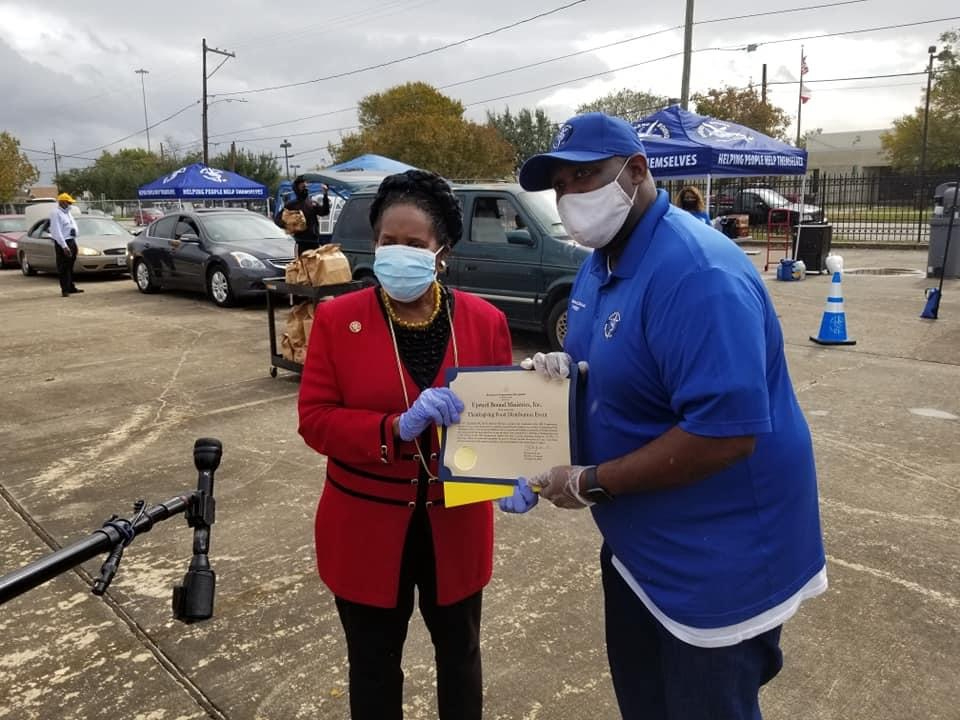 Volunteers serving the community