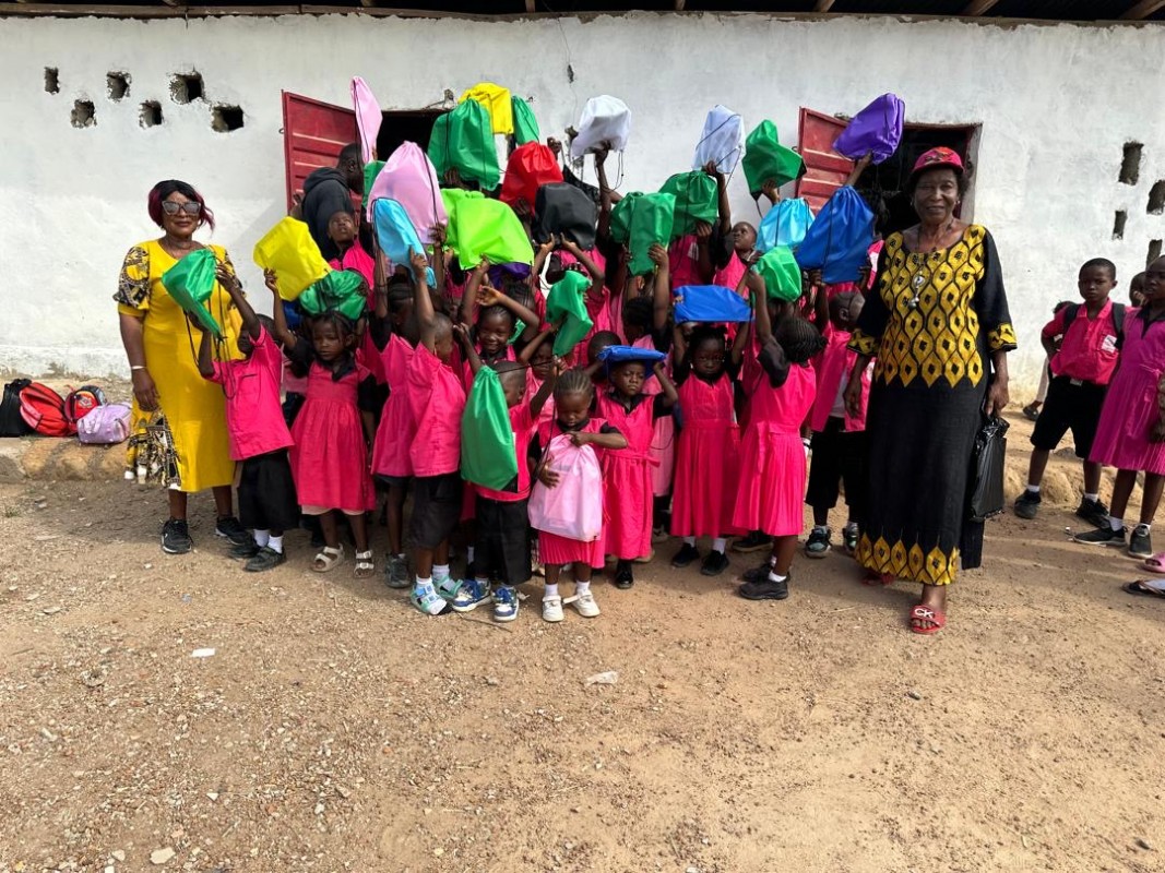 Concerned Women Kono District sub-group at Waidu Village farm site, Gbense Chiefdom
