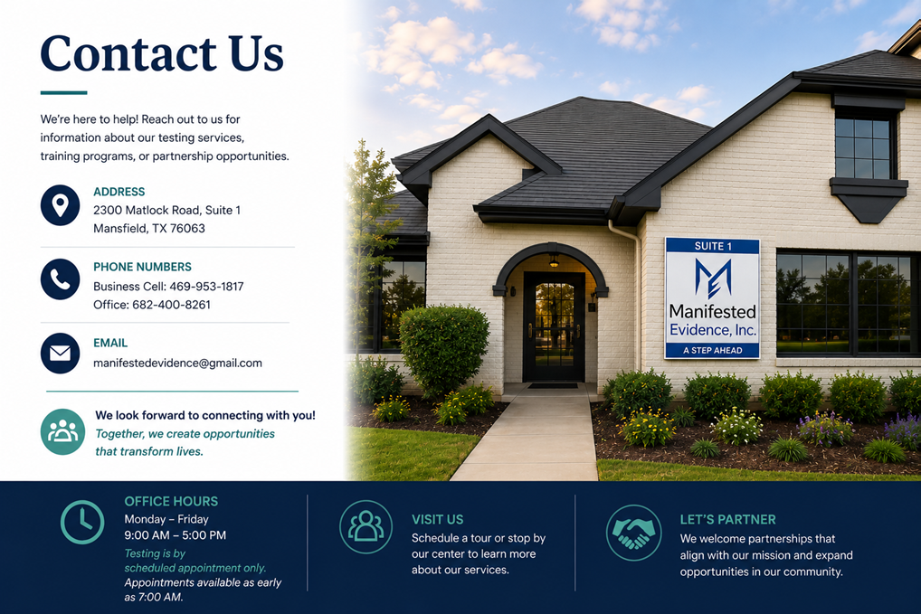 Contact Manifested Evidence, Inc.