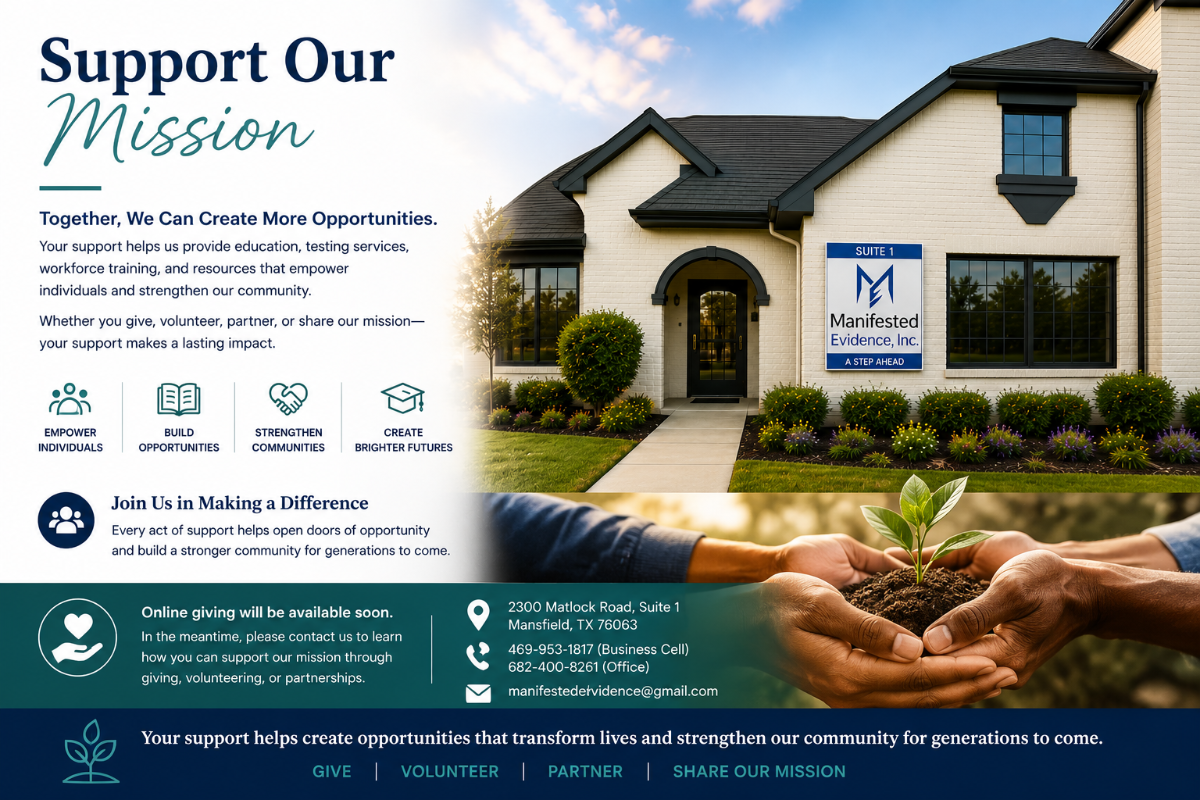 Support the Mission at Manifested Evidence