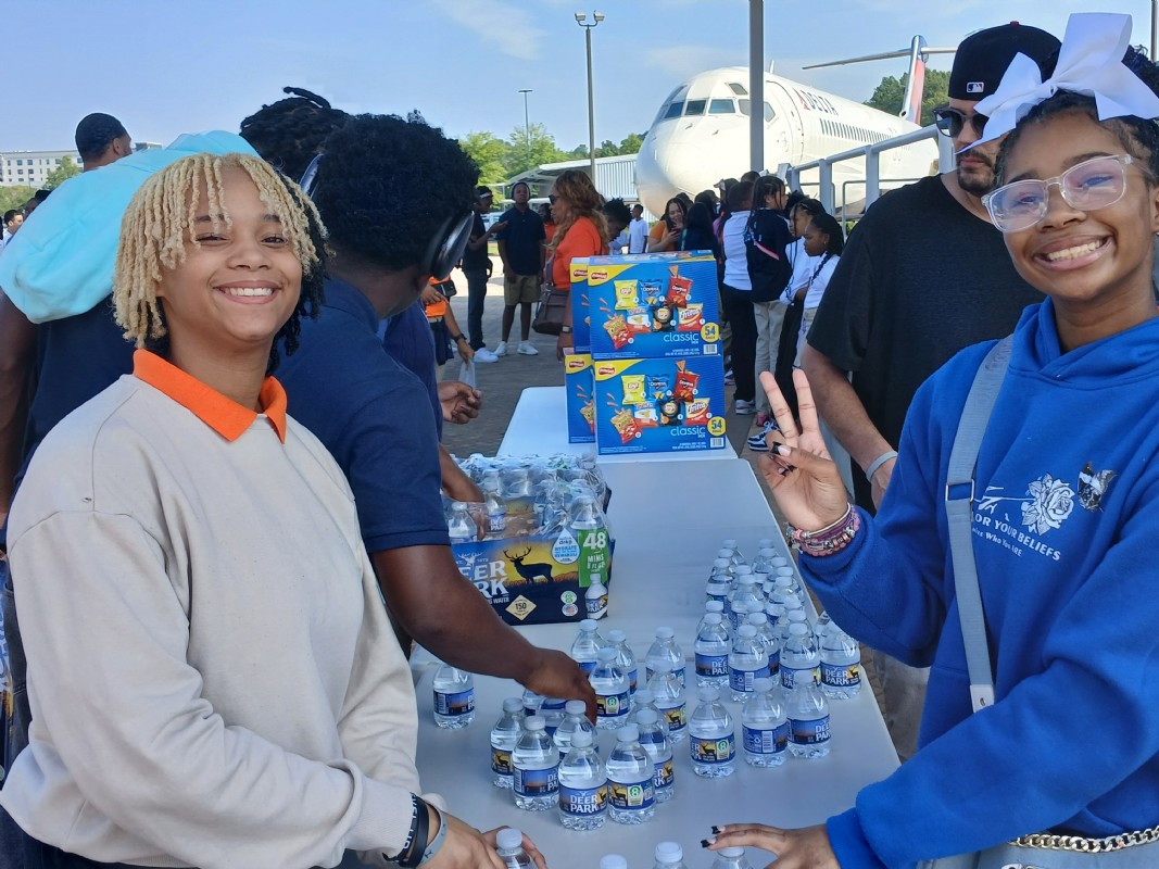 Community members and partners working together