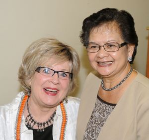 Gloria with Pastor Gloria Manera