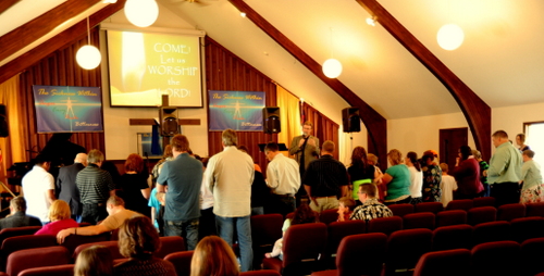 altar call in Oakes, ND