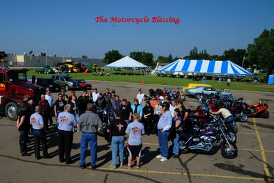 The blessing over the 
motorcycle ride.