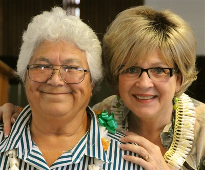 Gloria with Pastor Janet Cordeiro