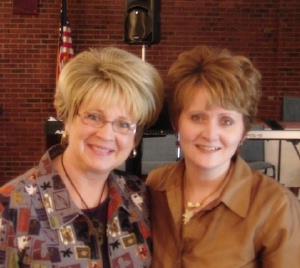 Gloria with Becky Smith...Becky said, "Growing  up I wanted to be like Gloria.  She was my role model."