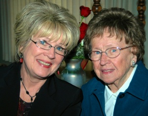 Gloria with her mom, Julie Brooks...91 years old!