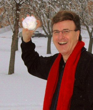 Larry and his snowball!