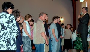 Altar call at the Assembly of God in Spearfish, SD