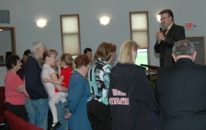 The altar call at Wagner Community Church