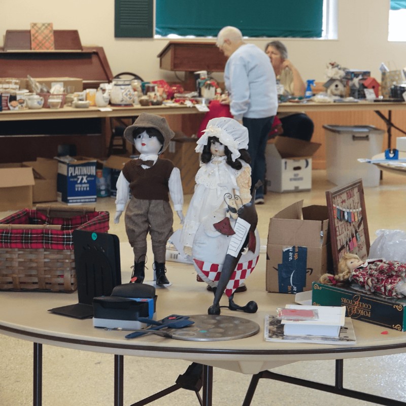 DUNNELLON PRESBYTERIAN WOMEN organize an annual flea market, among other fundraisers, to support various missions.