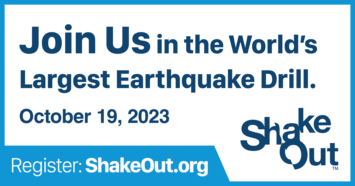 Join The Great ShakeOut on 10/19